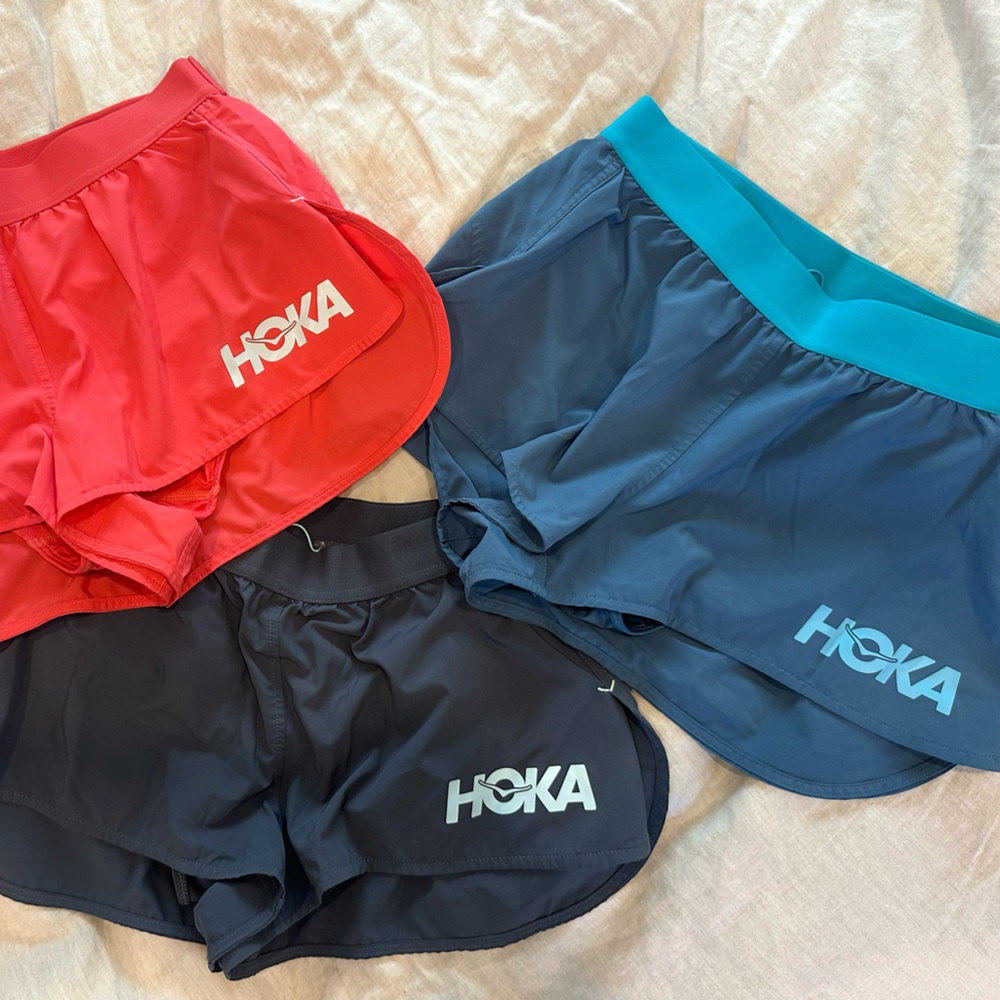 Hoka One One Shorts - Red, Blue, Gray